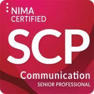 NIMA Senior Communication Professional. Persoonstitel die Diana  Stroeven in aanvraag heeft. Eigenaar bedrijf Communicatie-expert